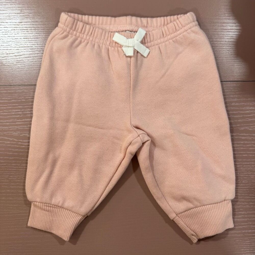 🏈 Girls Carter's Pink Sweatpants 0-3m NWOTs